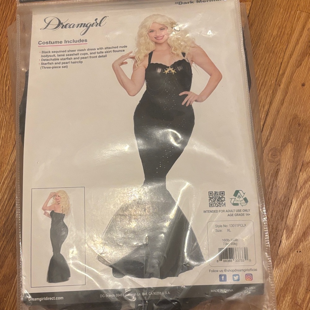 Dreamgirl Elegant Black Gown Dress
